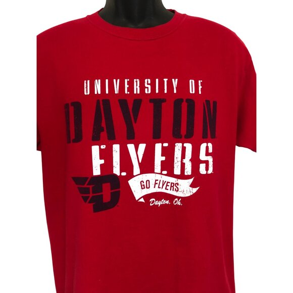 University of Dayton Flyers UD Red Short Sleeve T-shirt  Men's Size M - Picture 3 of 5